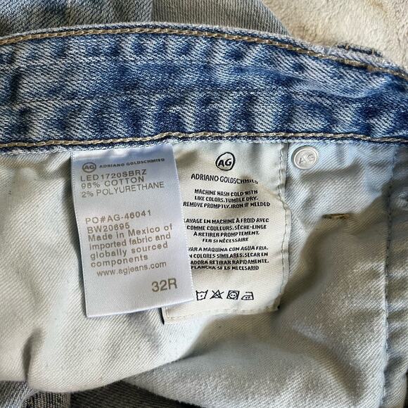 AG Anthropologie The Nolan Women's 32 Regular Ankle Distressed Jeans Mid Rise - Picture 4 of 7